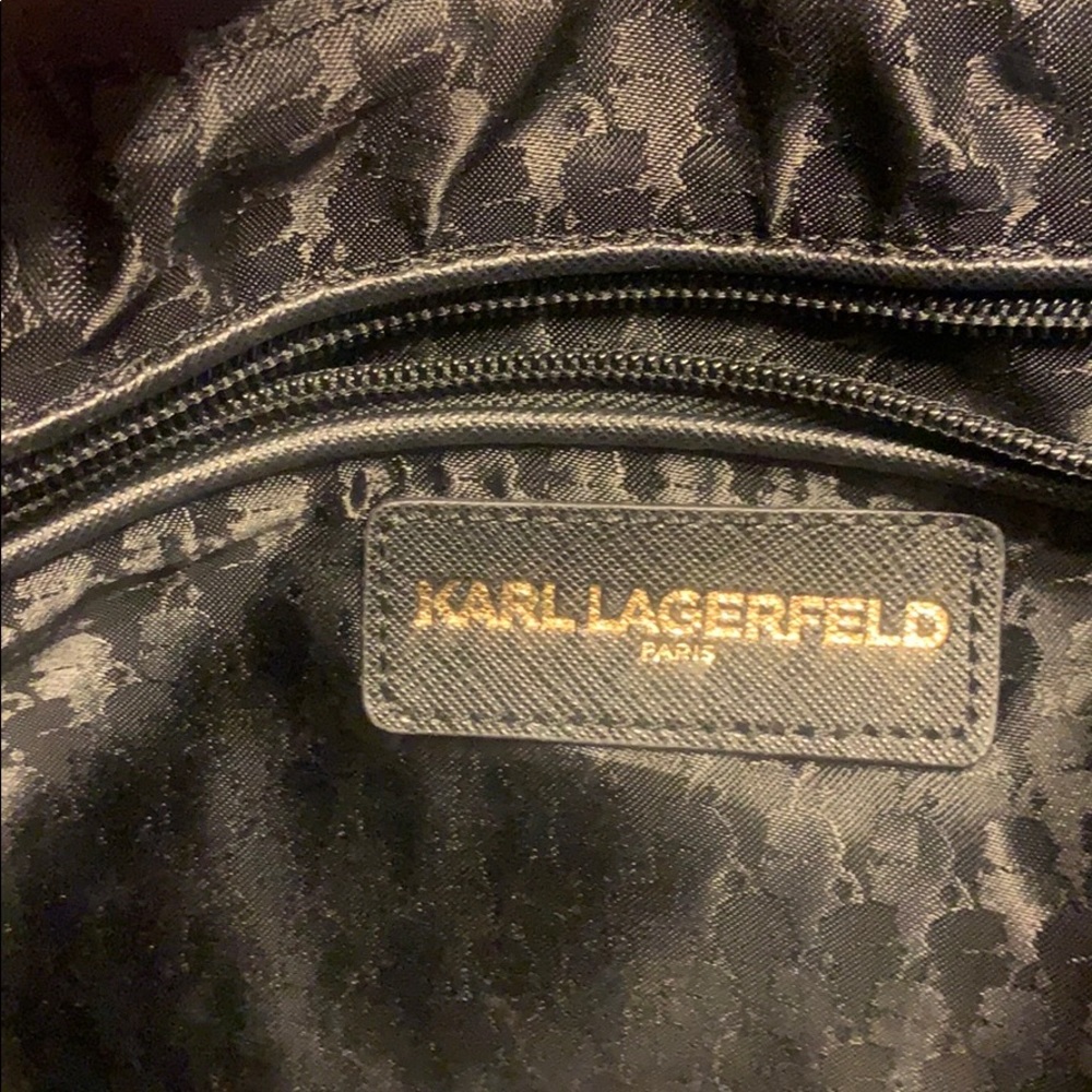 Karl Lagerfeld Nylon Drawstring Backpack - Picture 3 of 5